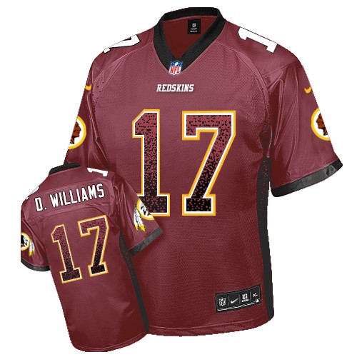 Men's Elite Doug Williams Nike Jersey Burgundy Red - #17 Drift Fashion NFL Washington Redskins